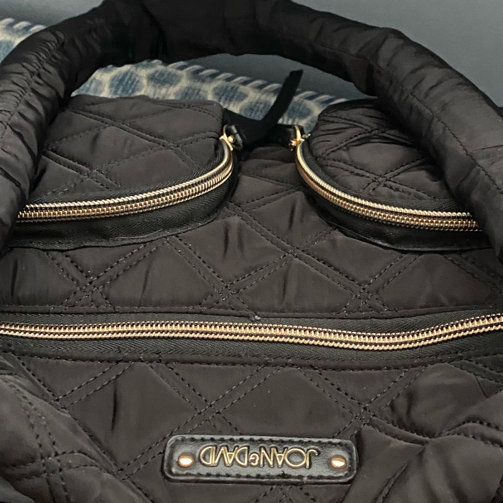 Joan & David Quilted Tote Bag With Laptop Space Gem